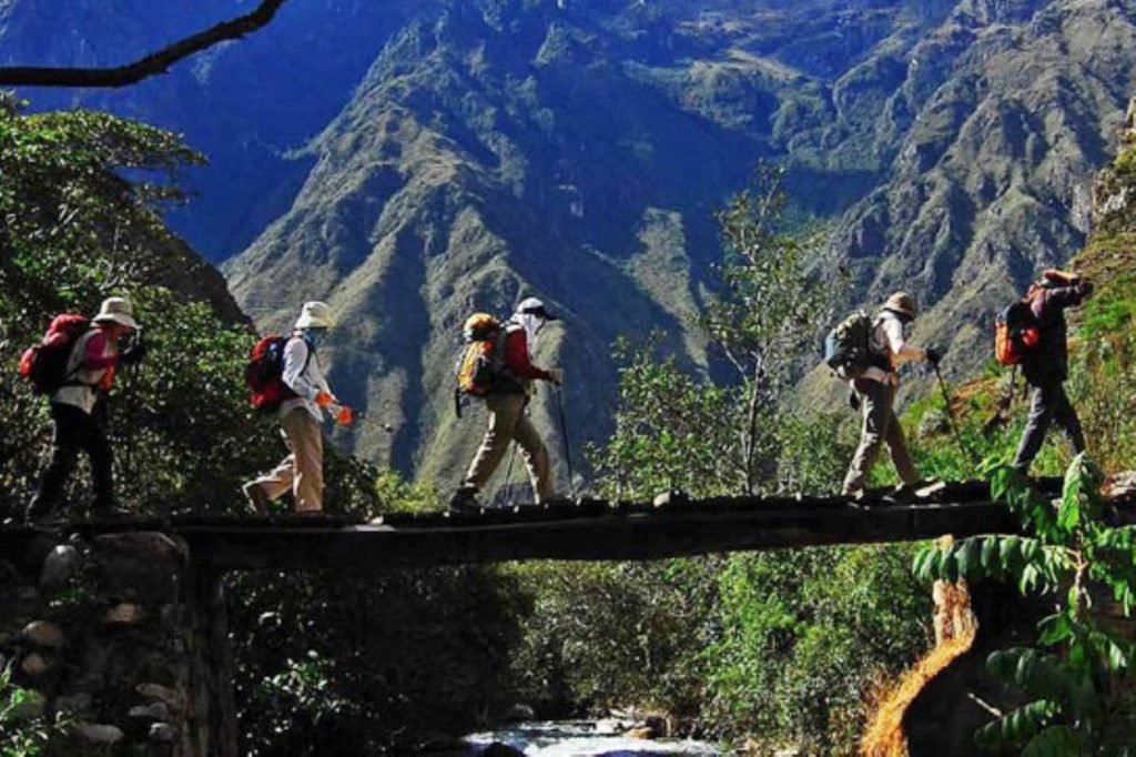 Route of the Inca Trail to Machu Picchu